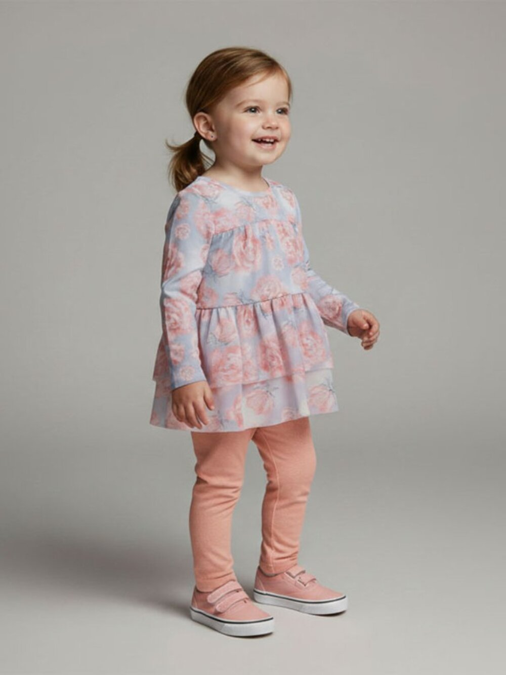 NWT Isobella & Chloe Top & Legging Set Rose Garden Knit & Mesh
